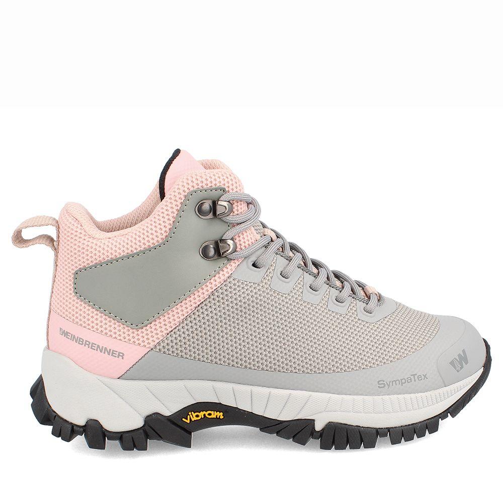 BOTÍN OUTDOOR MUJER WEINBRENNER HIMALAYA MID GRIS - ROSADO-4