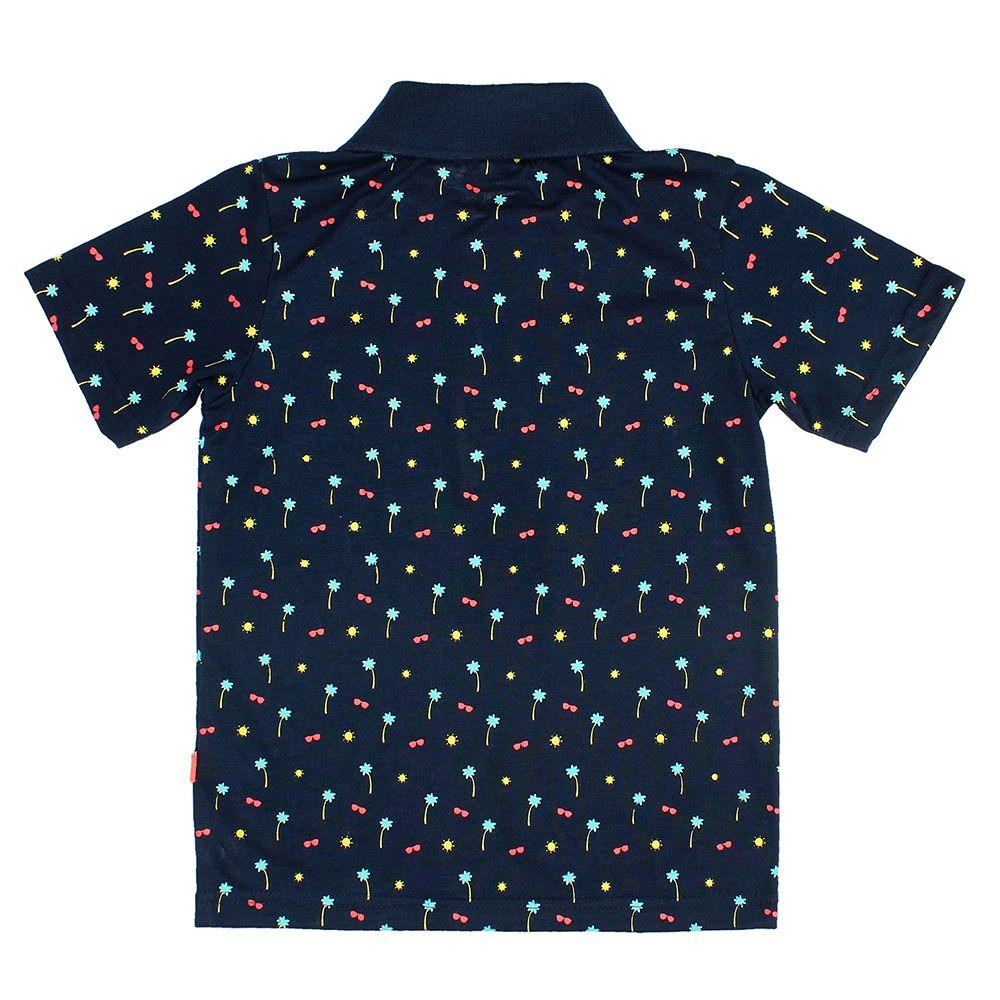 POLERA NIÑO BUBBLEGUMMERS ELEVATED NATURE BLUE-1