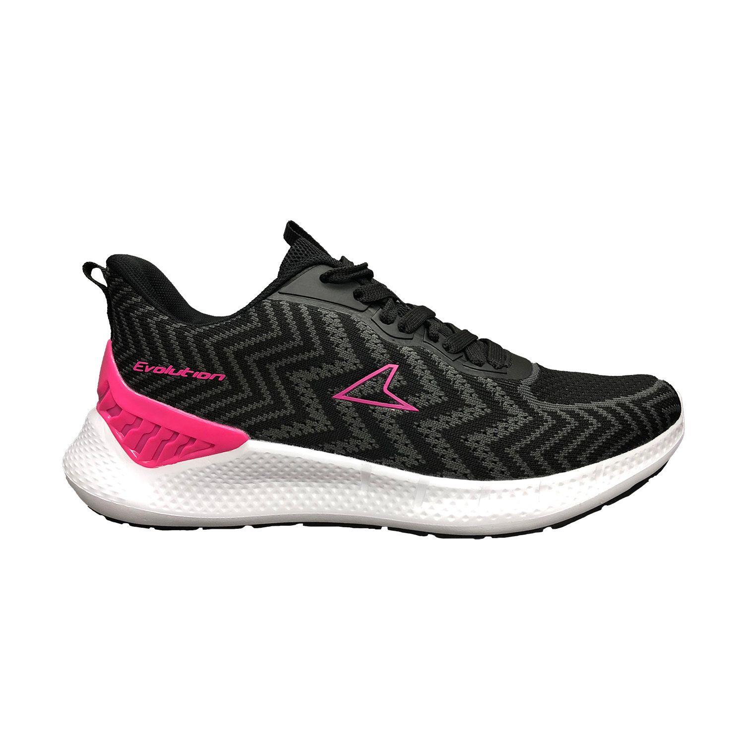 ZAPATILLA DEPORTIVA MUJER POWER WALK EVOLUTION NEGRO FUCSIA-1
