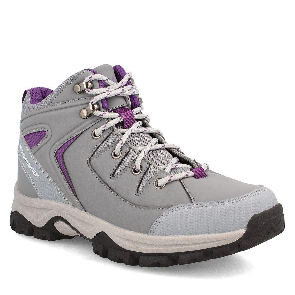 Botín Mujer Weinbrenner Florida Gator Mid Gris - Morado-1