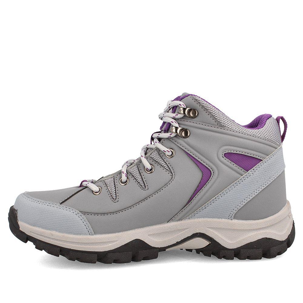 Botín Mujer Weinbrenner Florida Gator Mid Gris - Morado-4