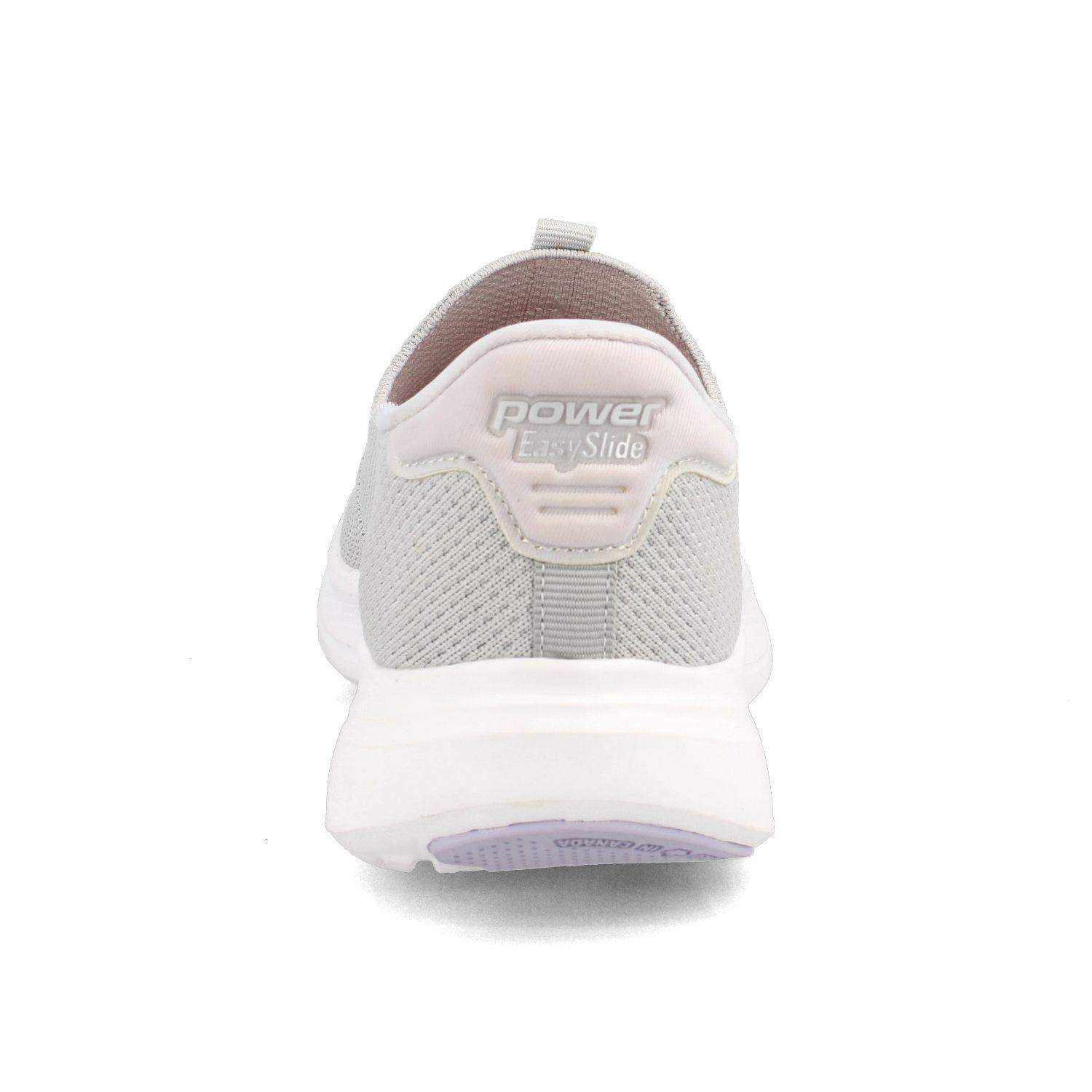 Zapatilla Mujer Power N-Walk Akari Easyslide Gris-Morado-2
