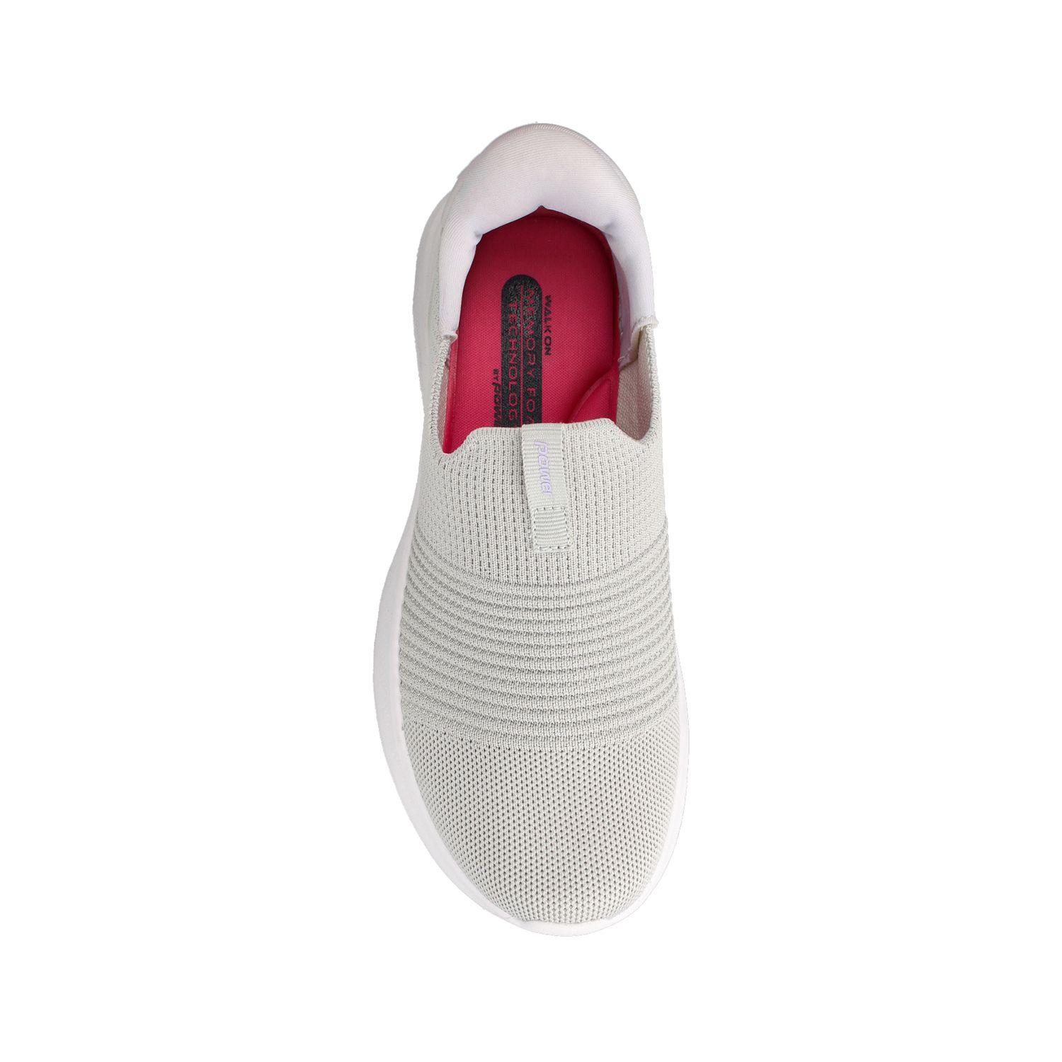 Zapatilla Mujer Power N-Walk Akari Easyslide Gris-Morado-3