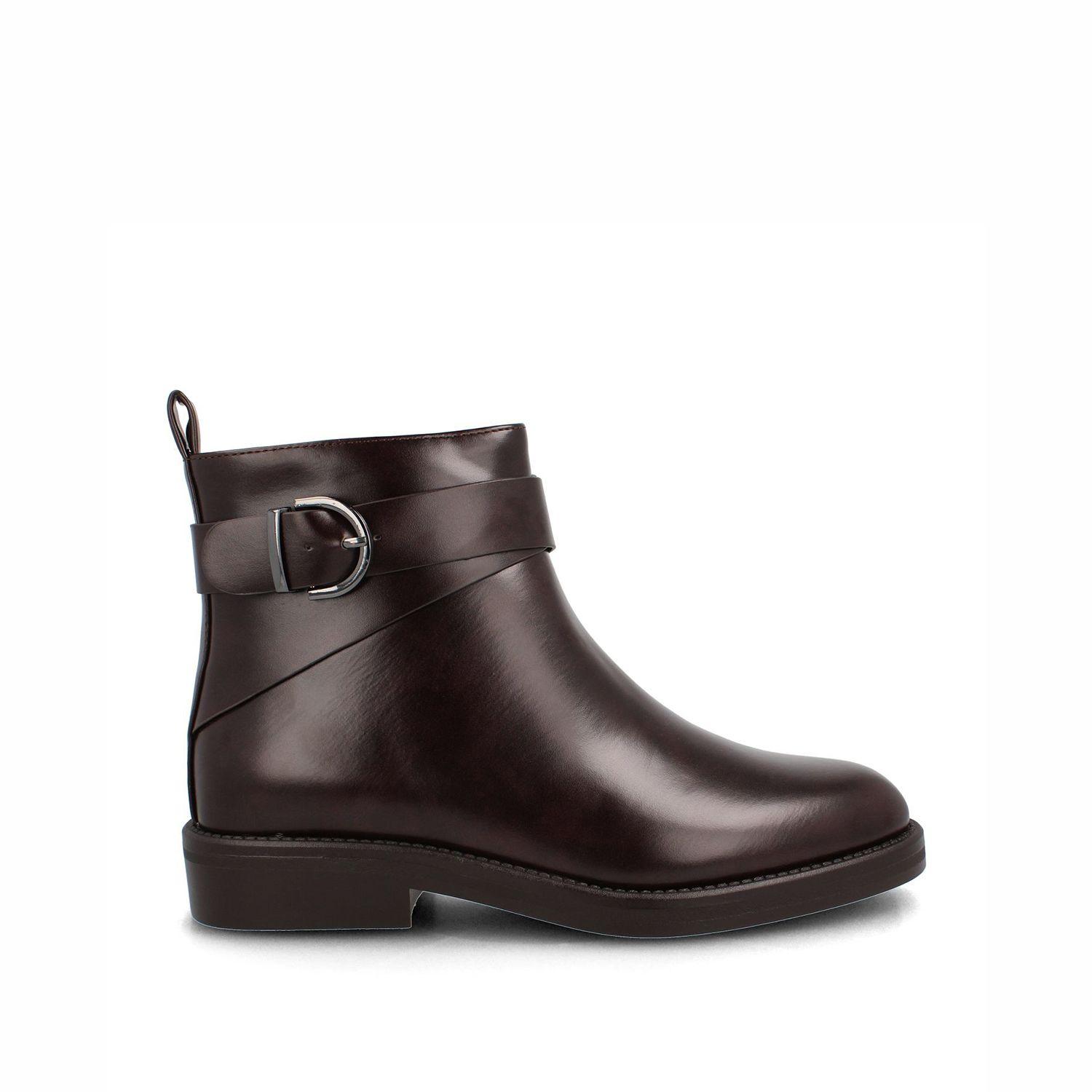 Botín Mujer Bata Caliope Café-0