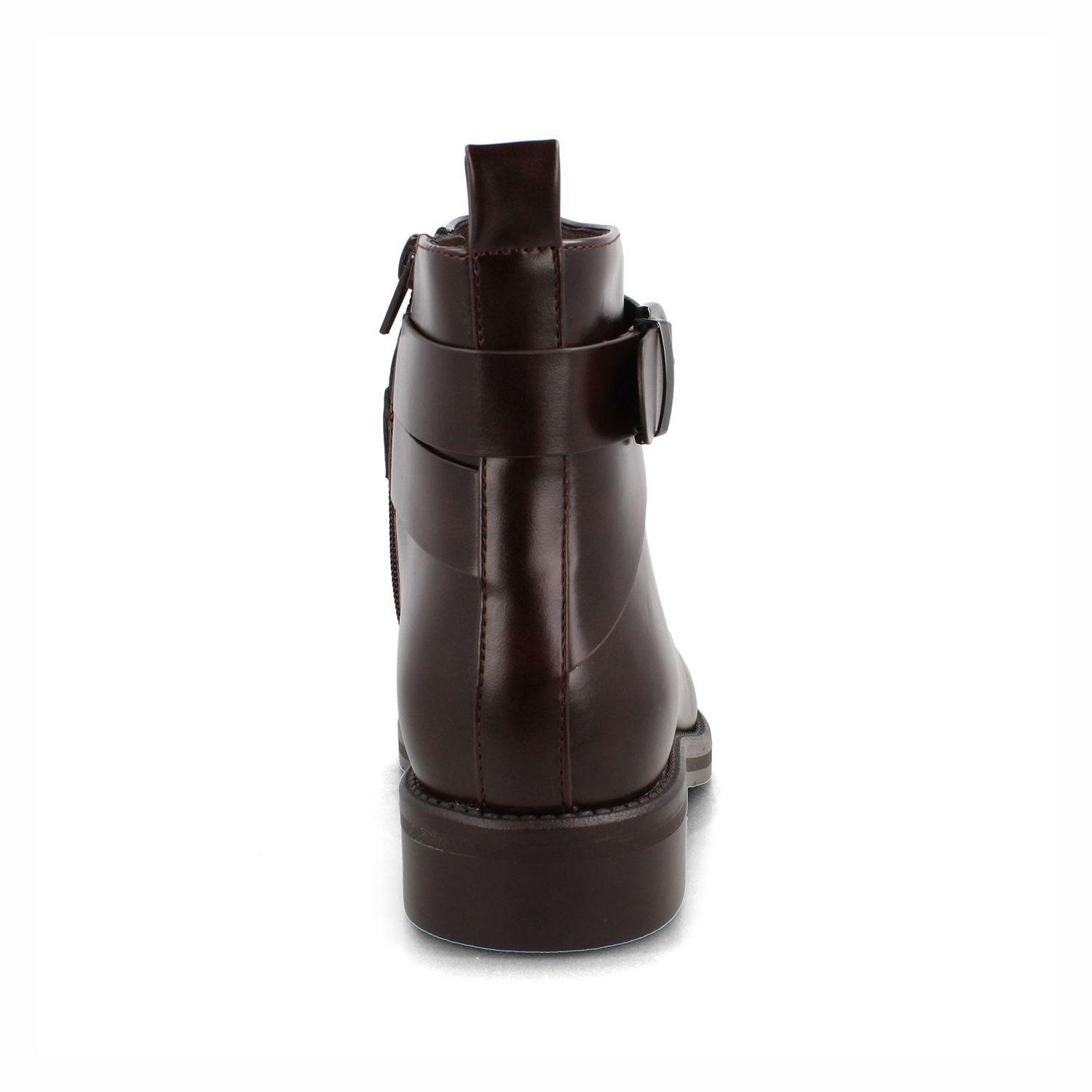 Botín Mujer Bata Caliope Café-2