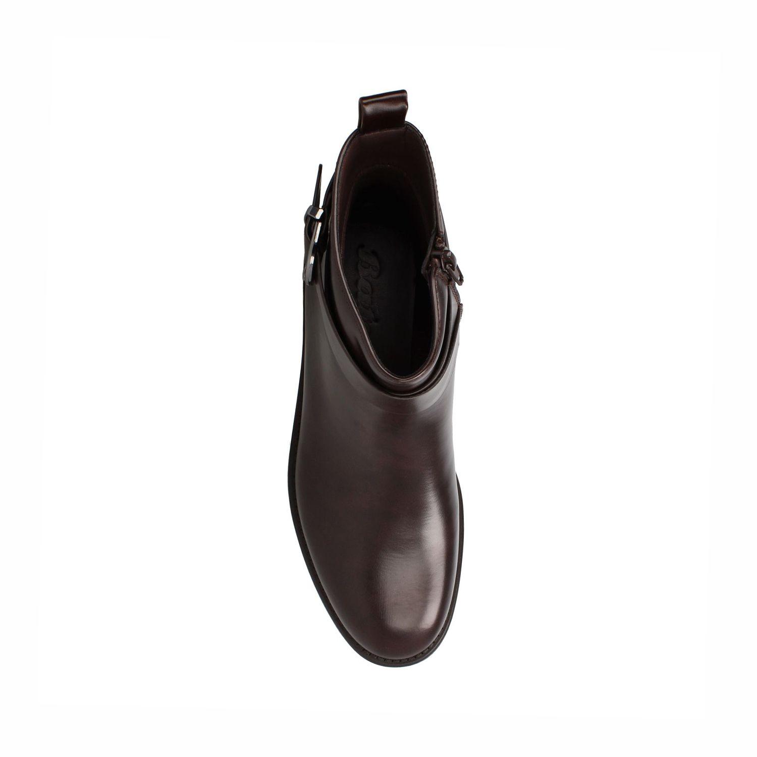 Botín Mujer Bata Caliope Café-3