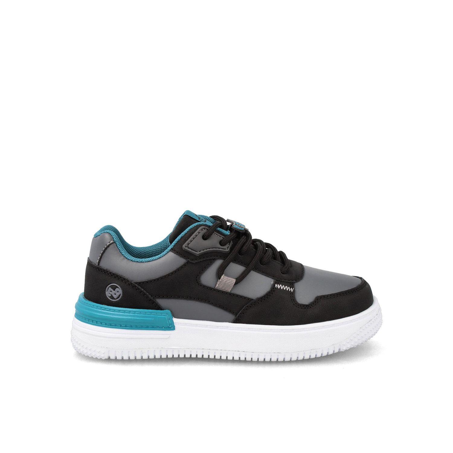 Zapatilla Niño Bubblegummers Aticus Negro-Gris-0