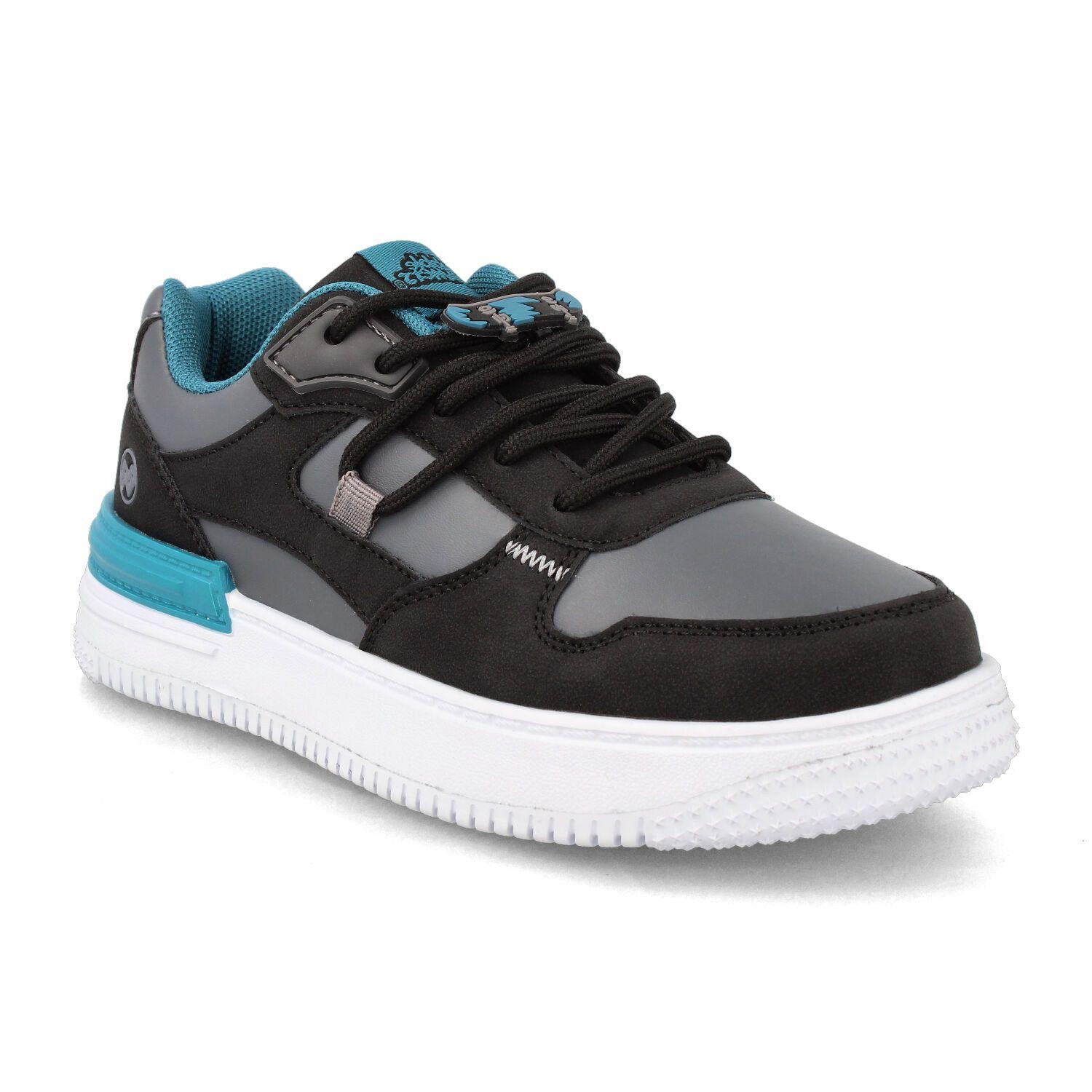 Zapatilla Niño Bubblegummers Aticus Negro-Gris-1