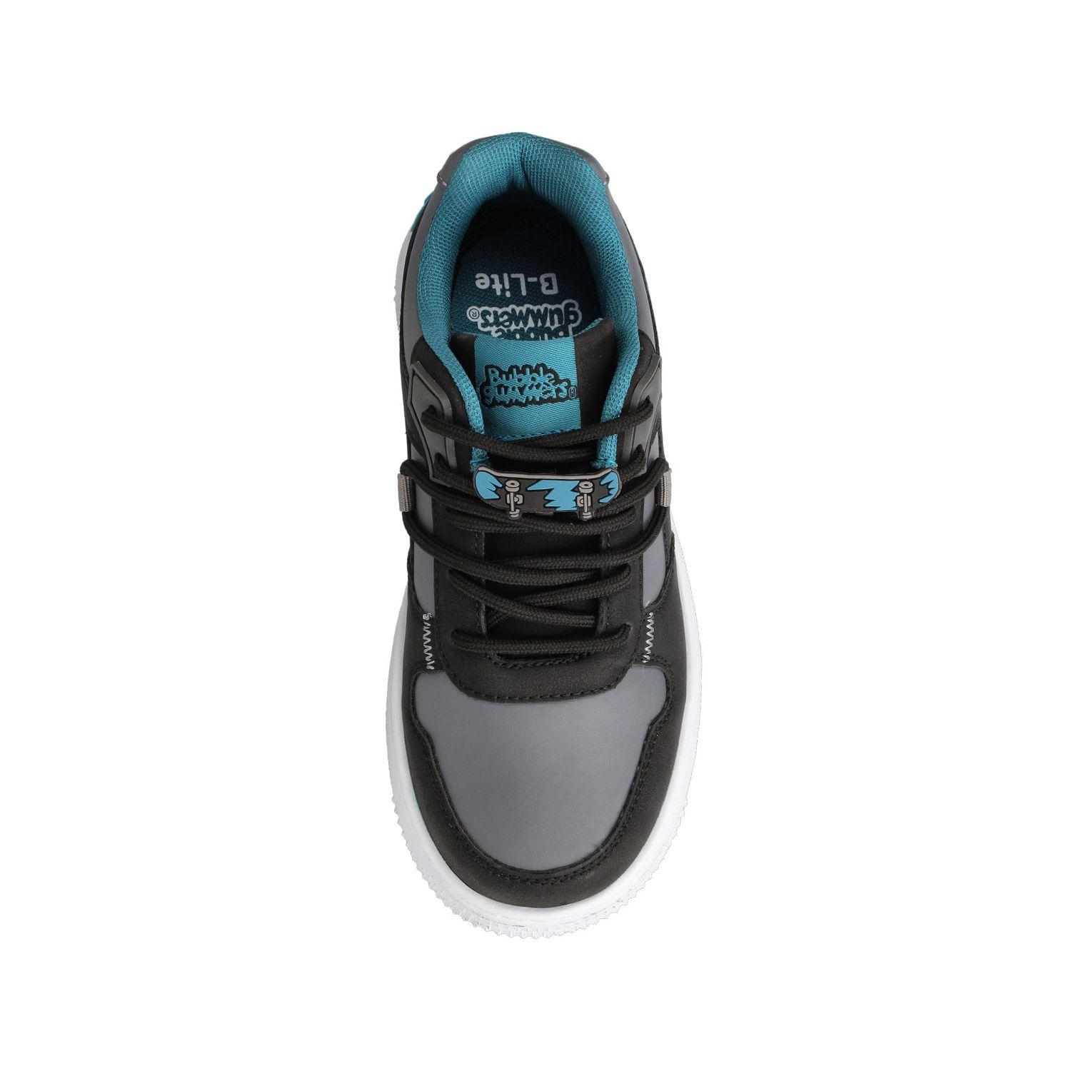 Zapatilla Niño Bubblegummers Aticus Negro-Gris-3