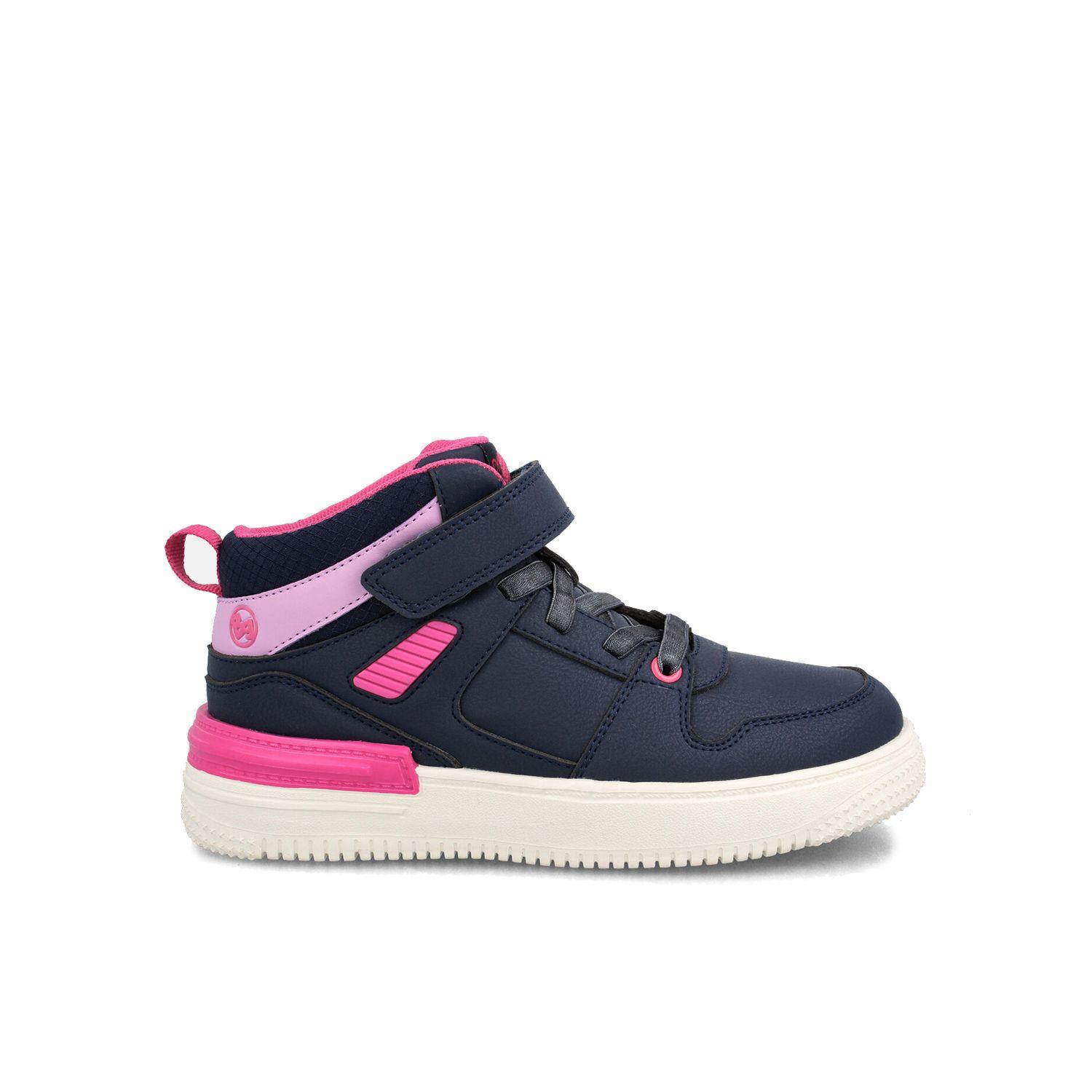 Zapatilla Niña Bubblegummers Aticuss Azul Marino - Fucsia-0
