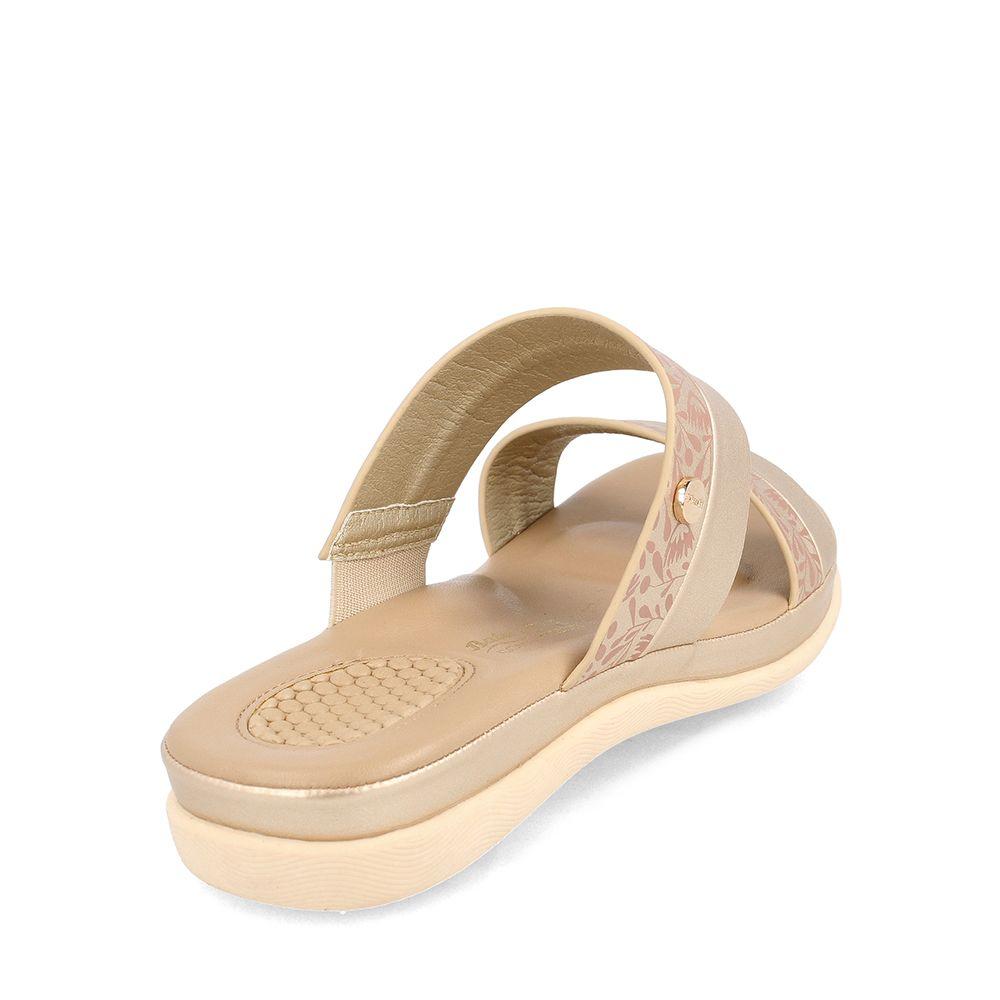SANDALIA MUJER BATA COMFIT COLERIN DORADO-3