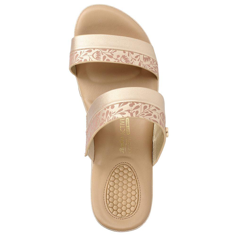 SANDALIA MUJER BATA COMFIT COLERIN DORADO-5
