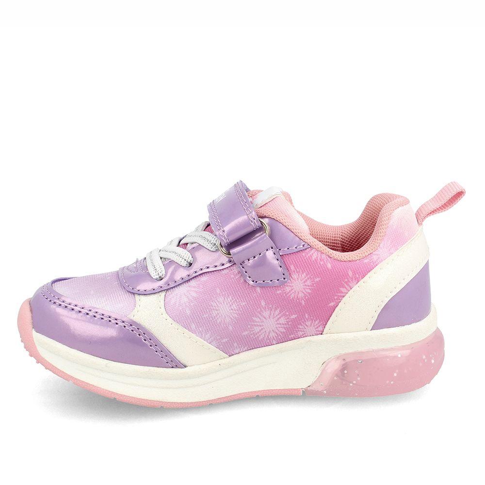 Zapatilla Niña Bubblegummers Luces Frozen Disney Lila-Blanco-1