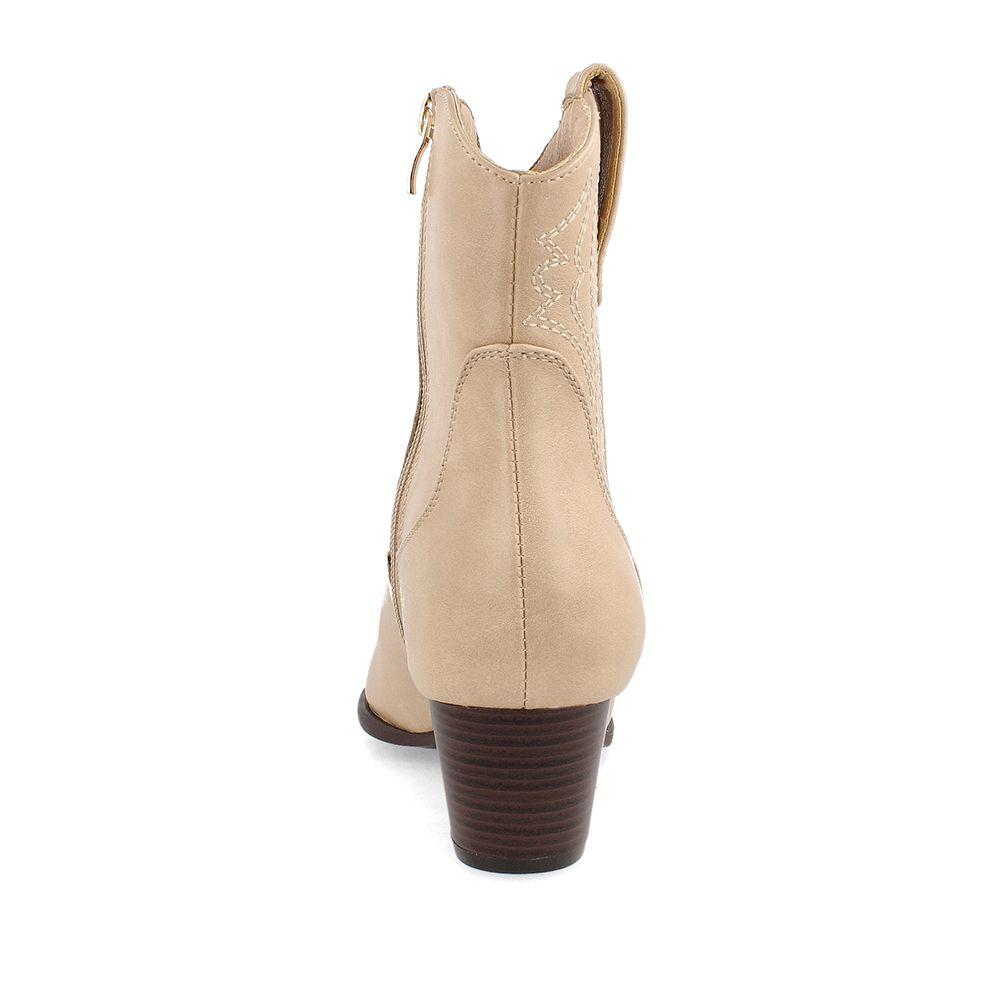 Botín Mujer Bata Cowie Blanco-2
