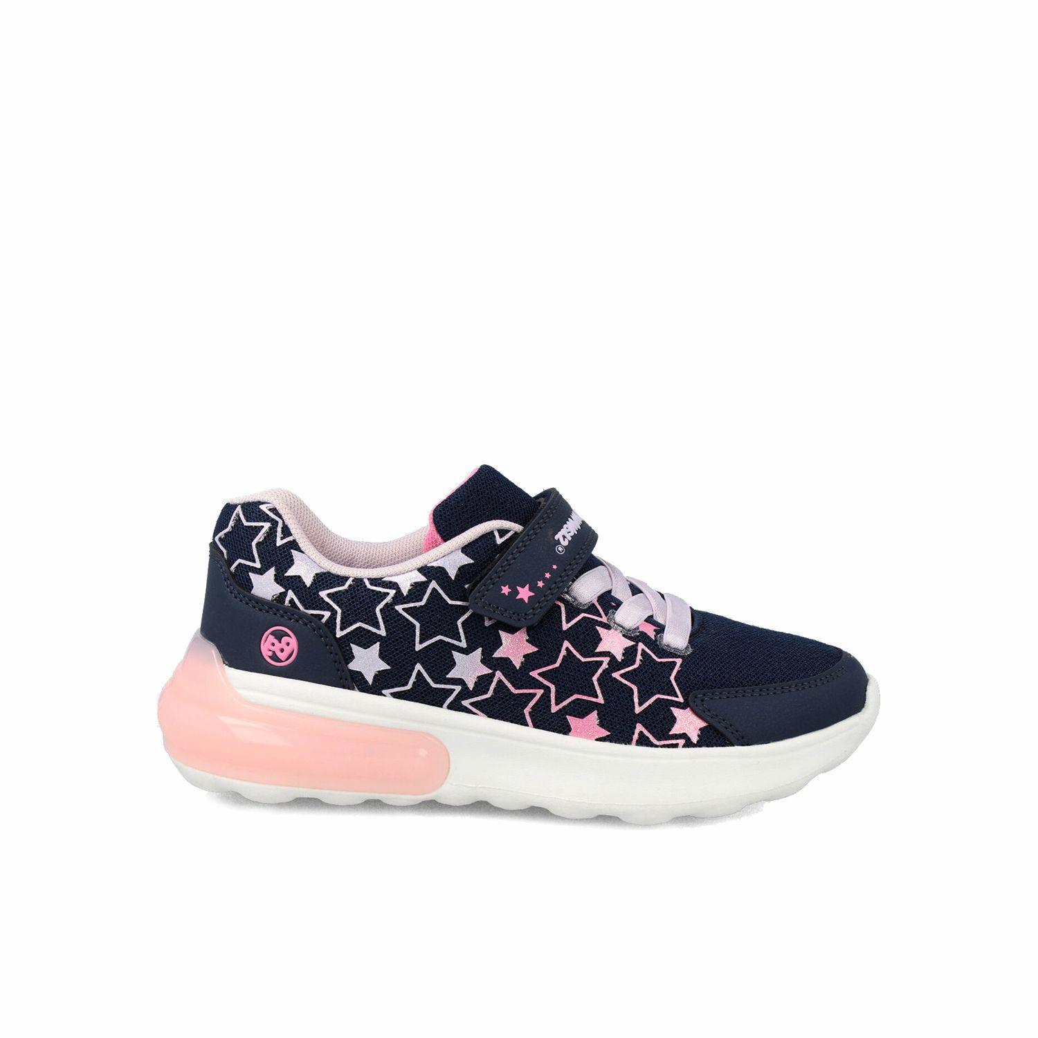 Zapatilla Niña Bubblegummers Flyn Azul Marino - Fucsia-0