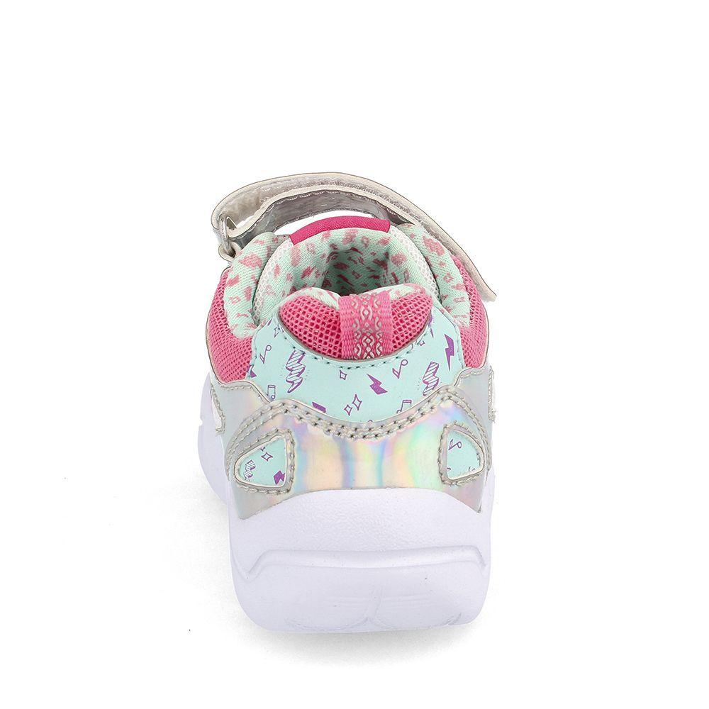 ZAPATILLA NIÑA BUBBLEGUMMERS RACQUET PLATA ROSADO 22 - 25-3