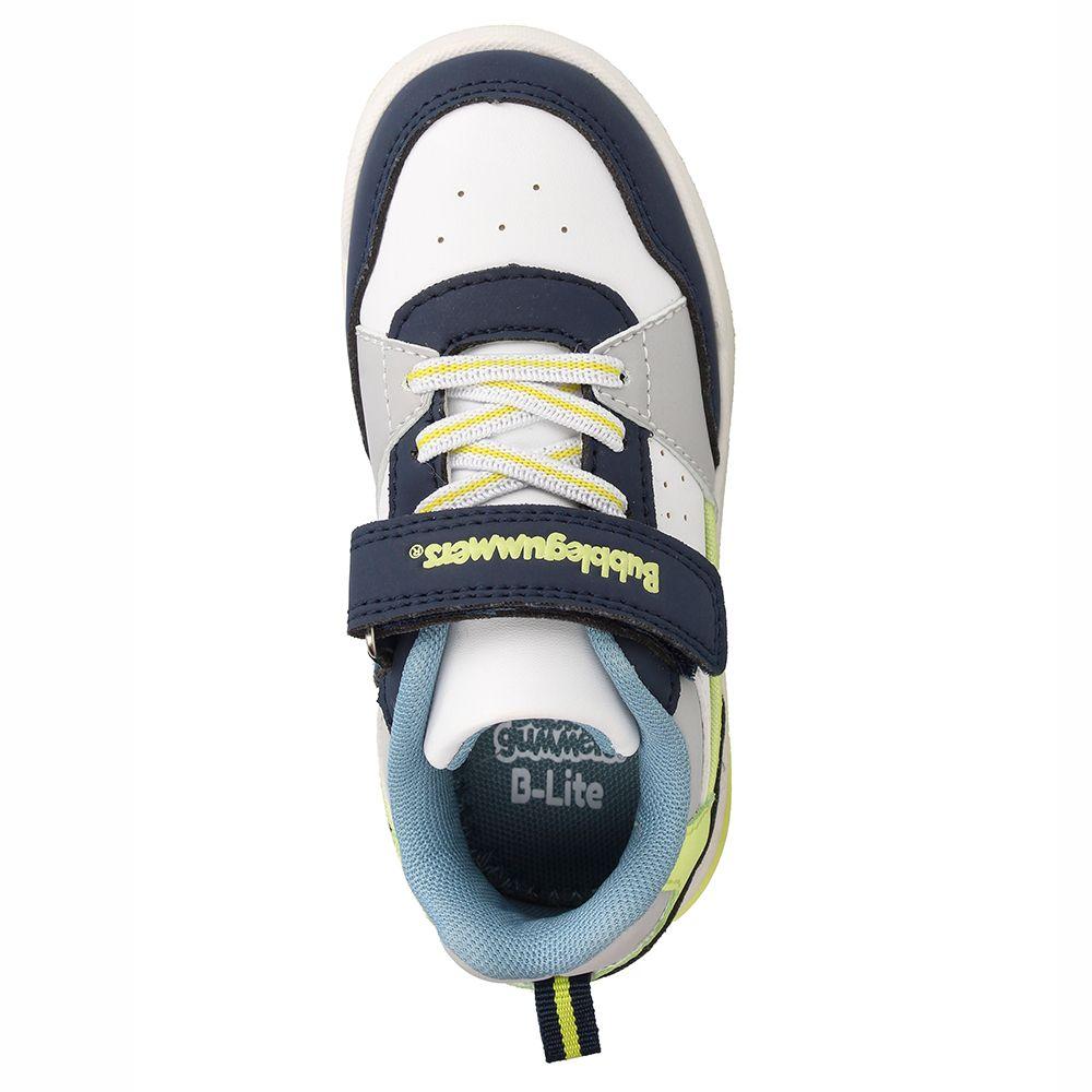 Zapatilla Niño Bubblegummers Luces Dakar Blanco-Azul-5