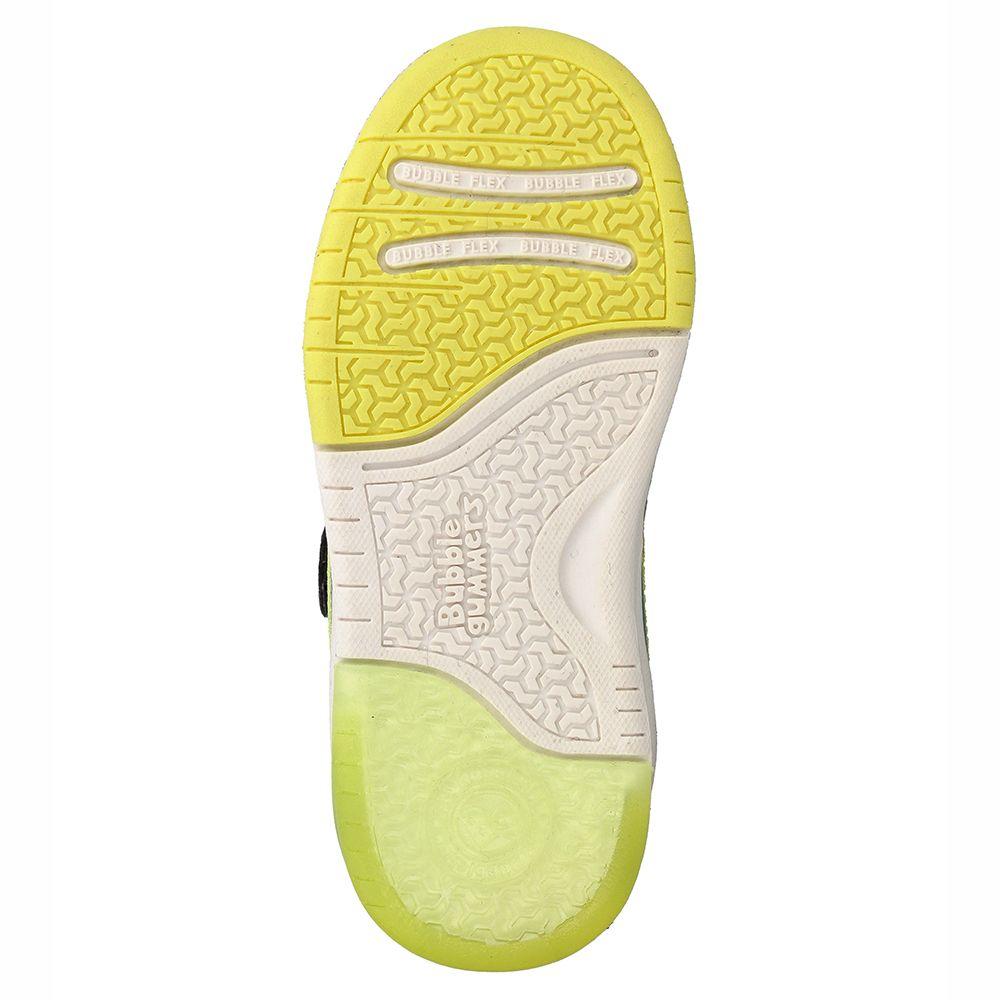Zapatilla Niño Bubblegummers Luces Dakar Blanco-Azul-6