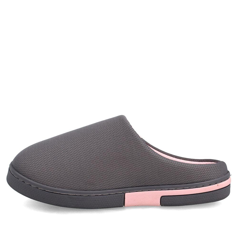 PANTUFLAS MUJER BATA INÉS GRIS-1