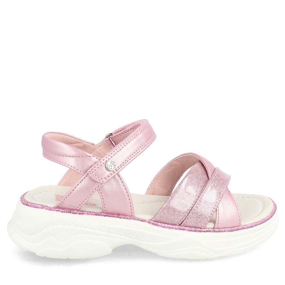 SANDALIA NIÑA BUBBLEGUMMERS LUCKY ROSADO 34 - 38-0