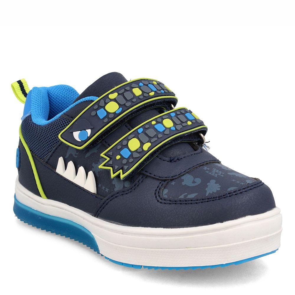 Zapatilla Niño Bubblegummers Luces Neon Azul-Verde-0