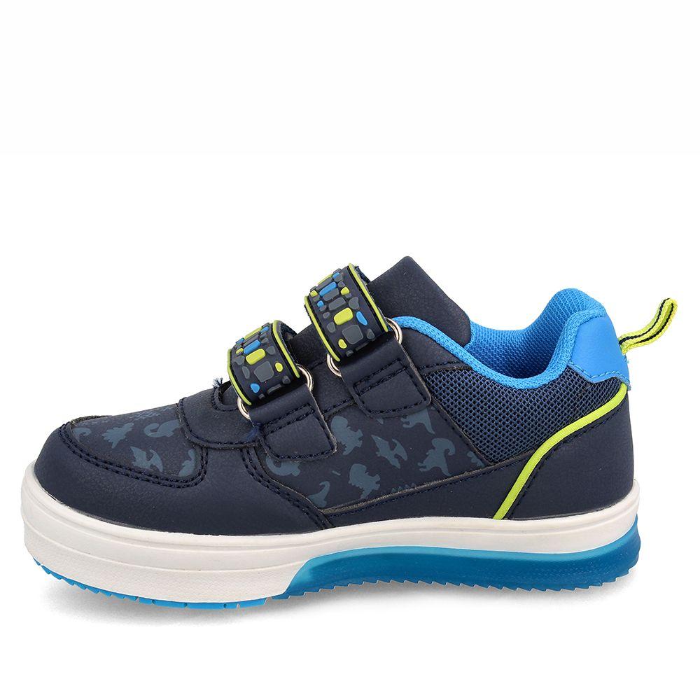 Zapatilla Niño Bubblegummers Luces Neon Azul-Verde-1