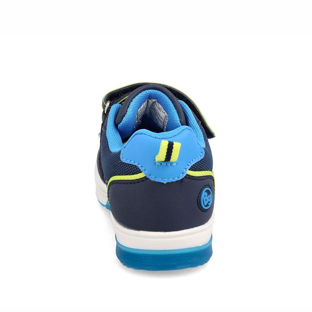 Zapatilla Niño Bubblegummers Luces Neon Azul-Verde-2