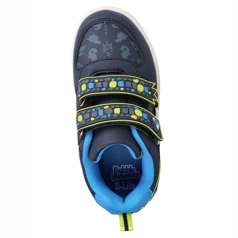 Zapatilla Niño Bubblegummers Luces Neon Azul-Verde-5
