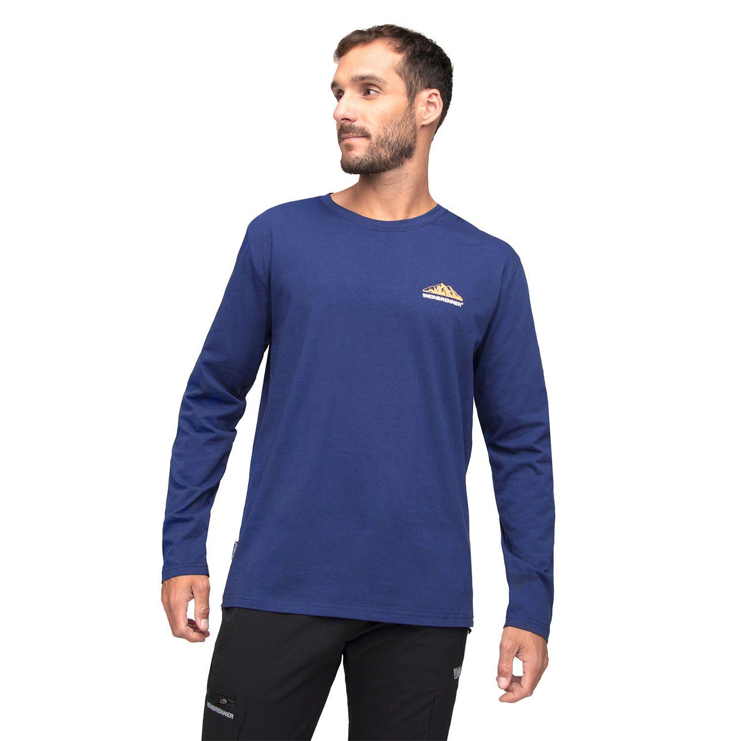 Polera Manga Larga Hombre Weinbrenner Mahe Azul Marino-0