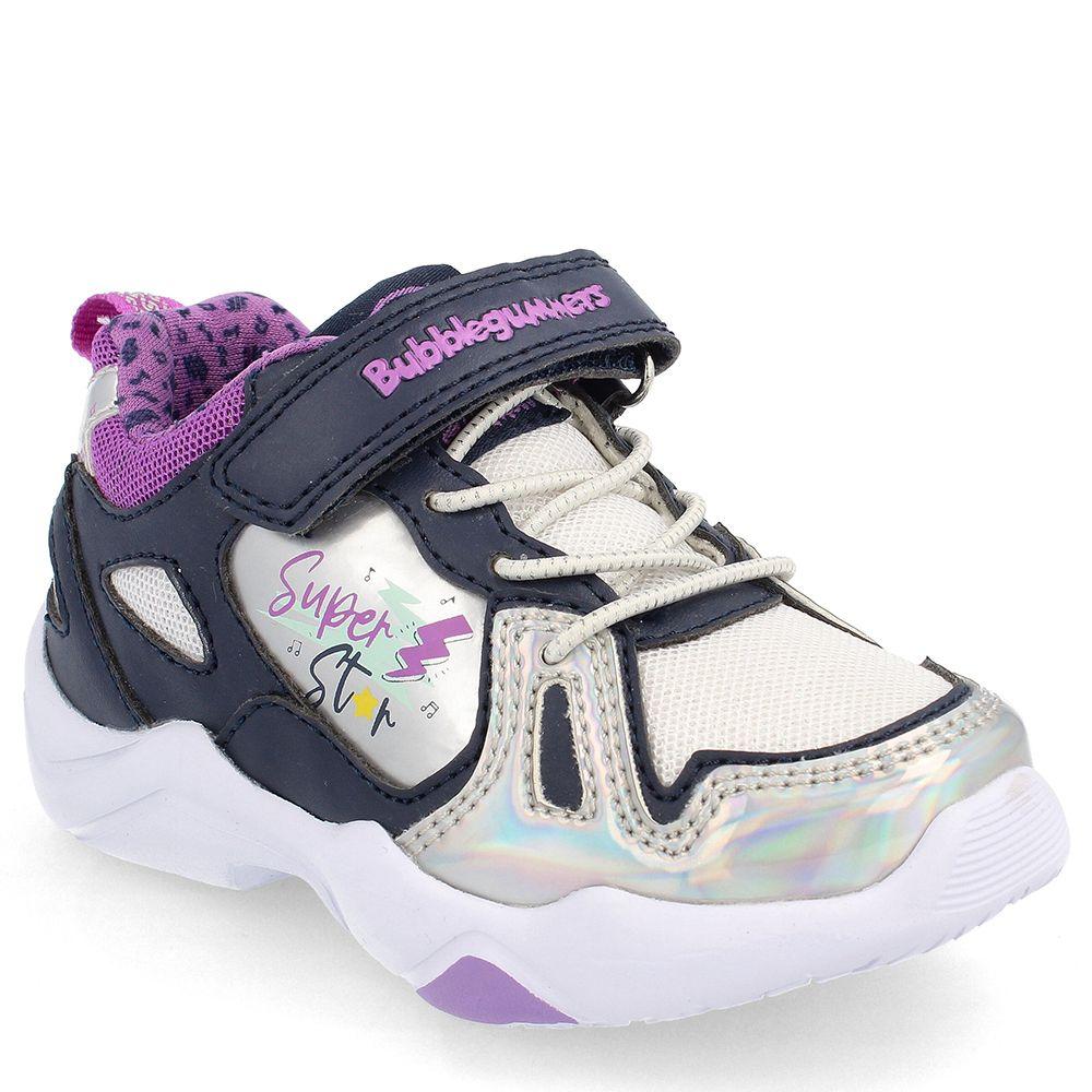 ZAPATILLA NIÑA BUBBLEGUMMERS RACQUET NAVY ROSADO 22 - 25-0