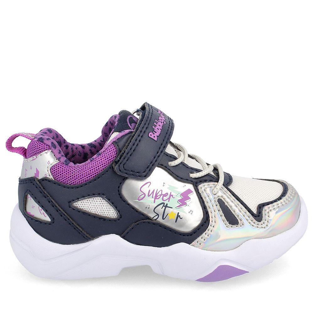 ZAPATILLA NIÑA BUBBLEGUMMERS RACQUET NAVY ROSADO 22 - 25-1