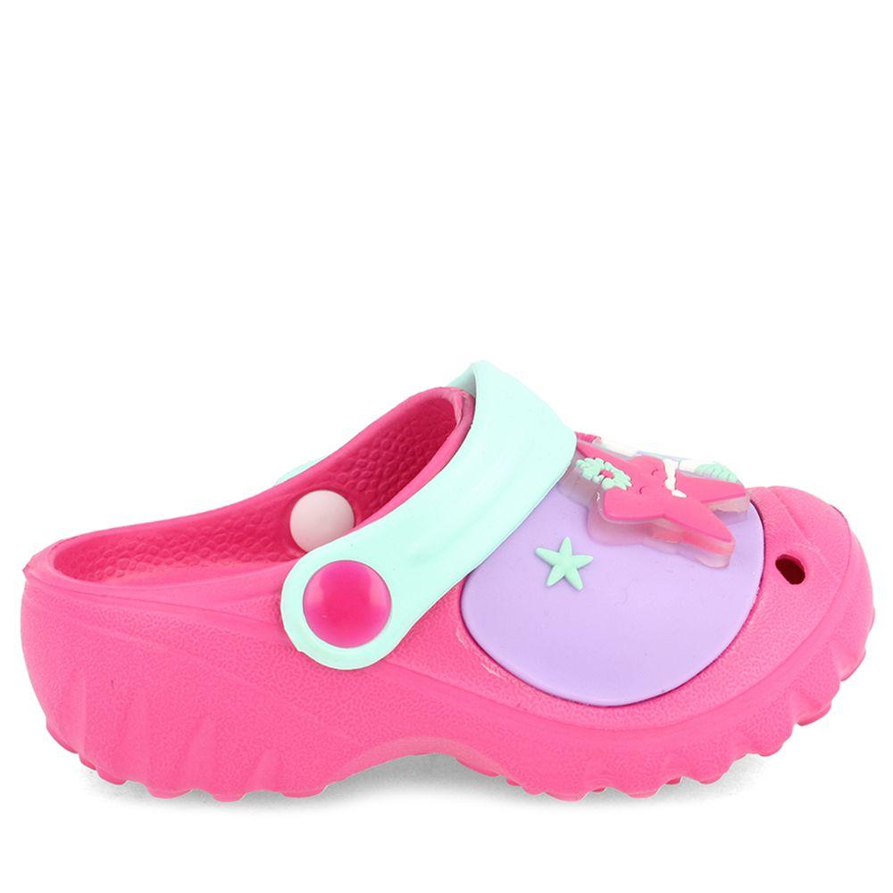 SANDALIA ZUECO NIÑA BUBBLEGUMMERS SUNNY ROSADO 26-29-4