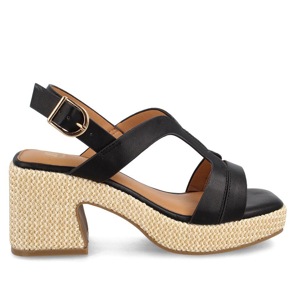 Sandalia Mujer Bata Fonk Negro-0