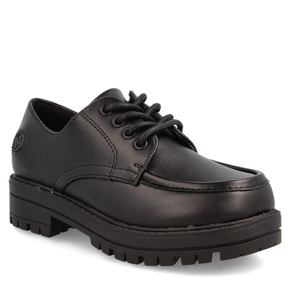 Zapato Escolar Niña Bubblegummers Candela Cordones Negro-0
