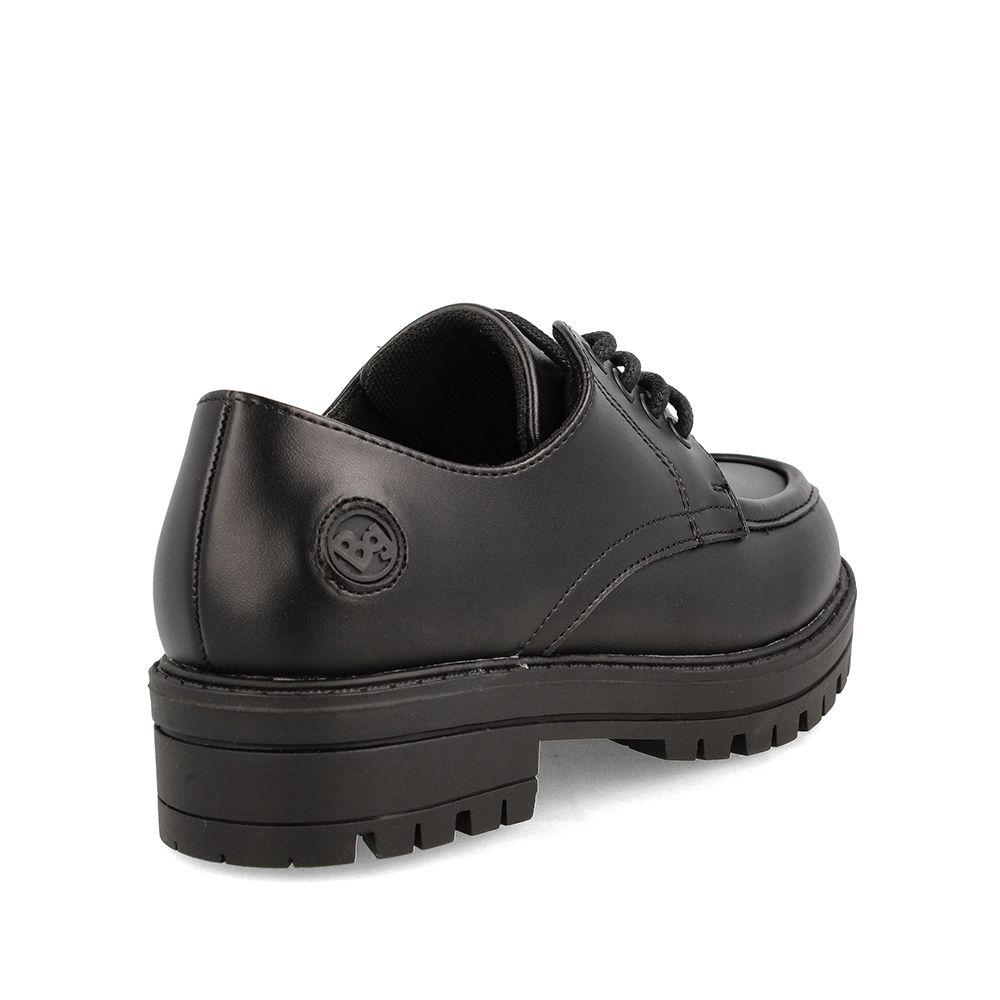 Zapato Escolar Niña Bubblegummers Candela Cordones Negro-3
