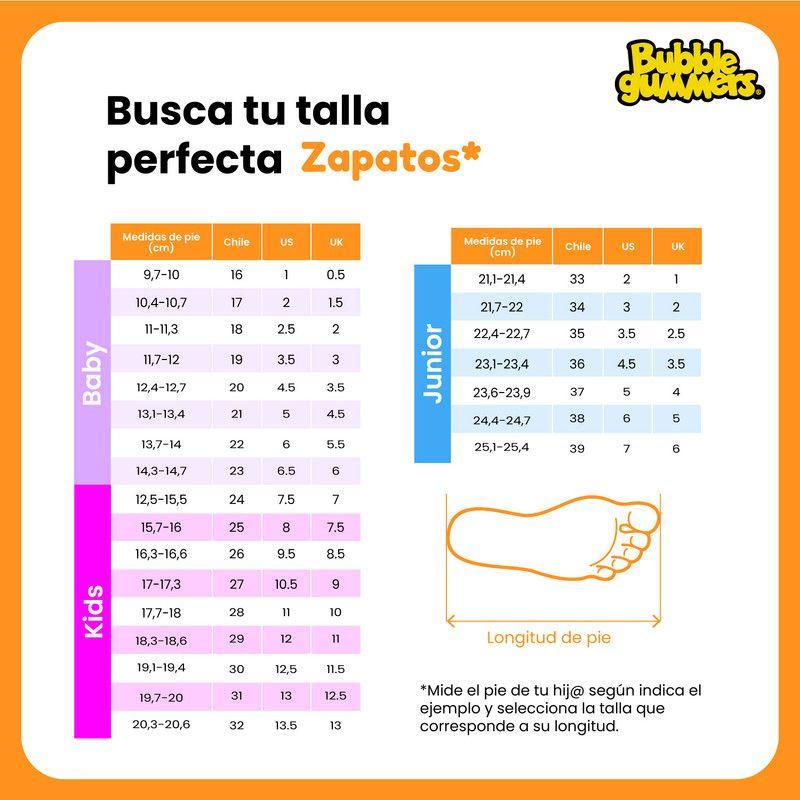 ZAPATILLA NIÑO BUBBLEGUMMERS NEON GRIS - NEGRO 22-25-7