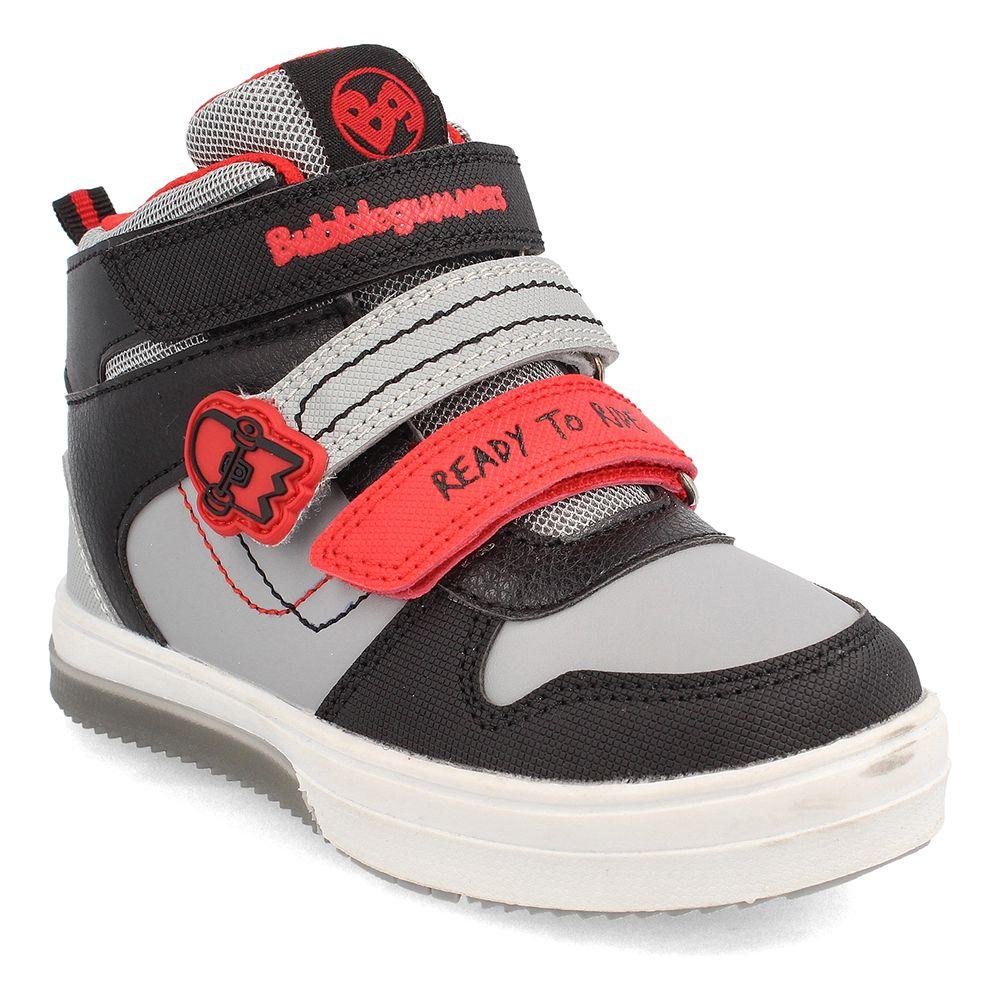 ZAPATILLA NIÑO BUBBLEGUMMERS NEON GRIS - NEGRO 22-25-1