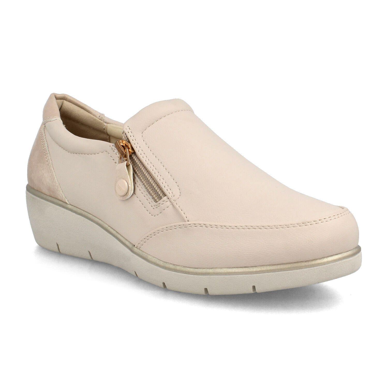 Mocasin Mujer Bata Frida Beige-1