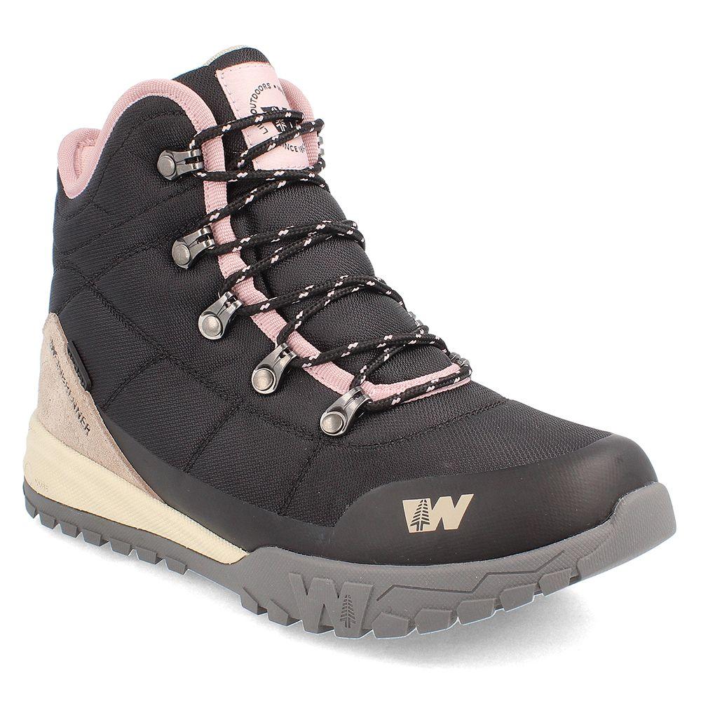 BOTA MUJER WEINBRENNER BEAGLE MID NEGRO - BEIGE-0