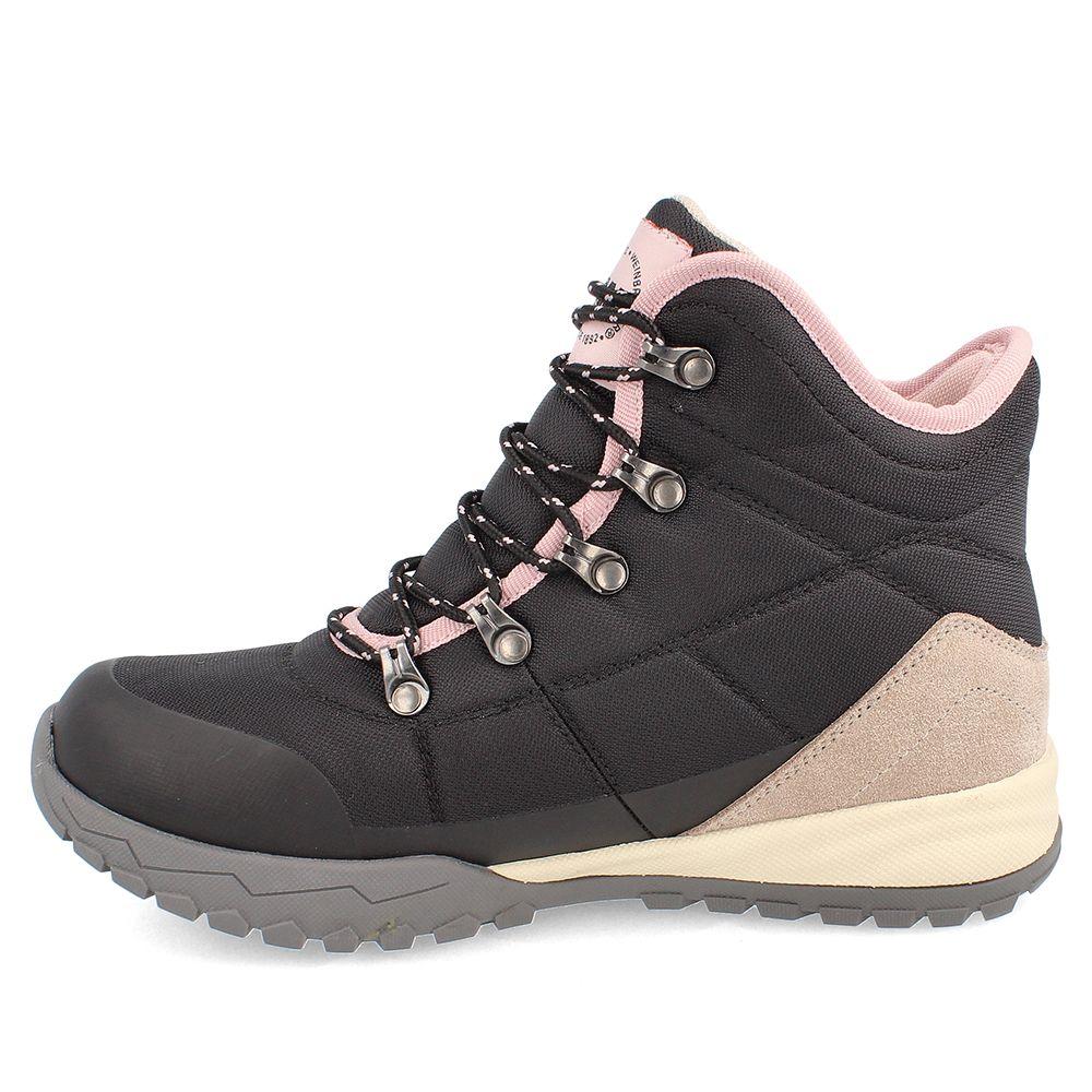 BOTA MUJER WEINBRENNER BEAGLE MID NEGRO - BEIGE-1