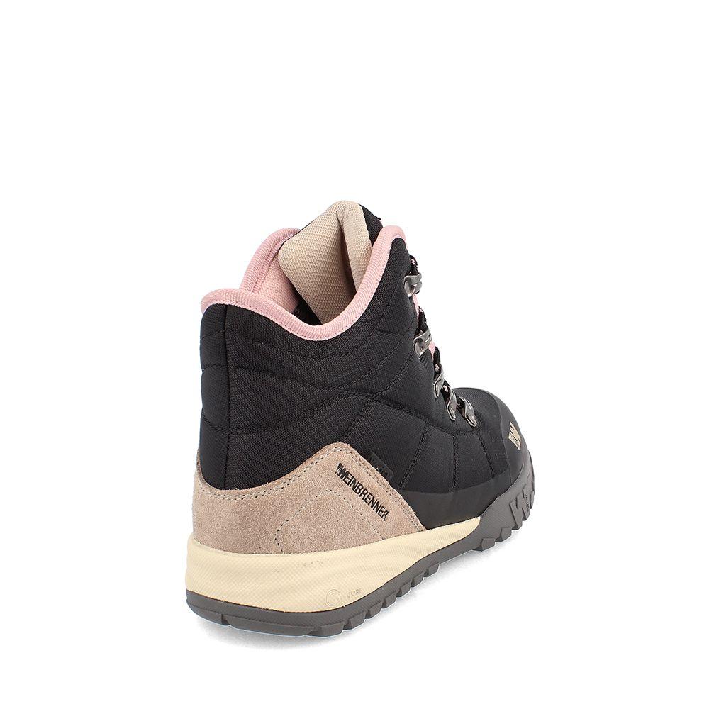 BOTA MUJER WEINBRENNER BEAGLE MID NEGRO - BEIGE-3