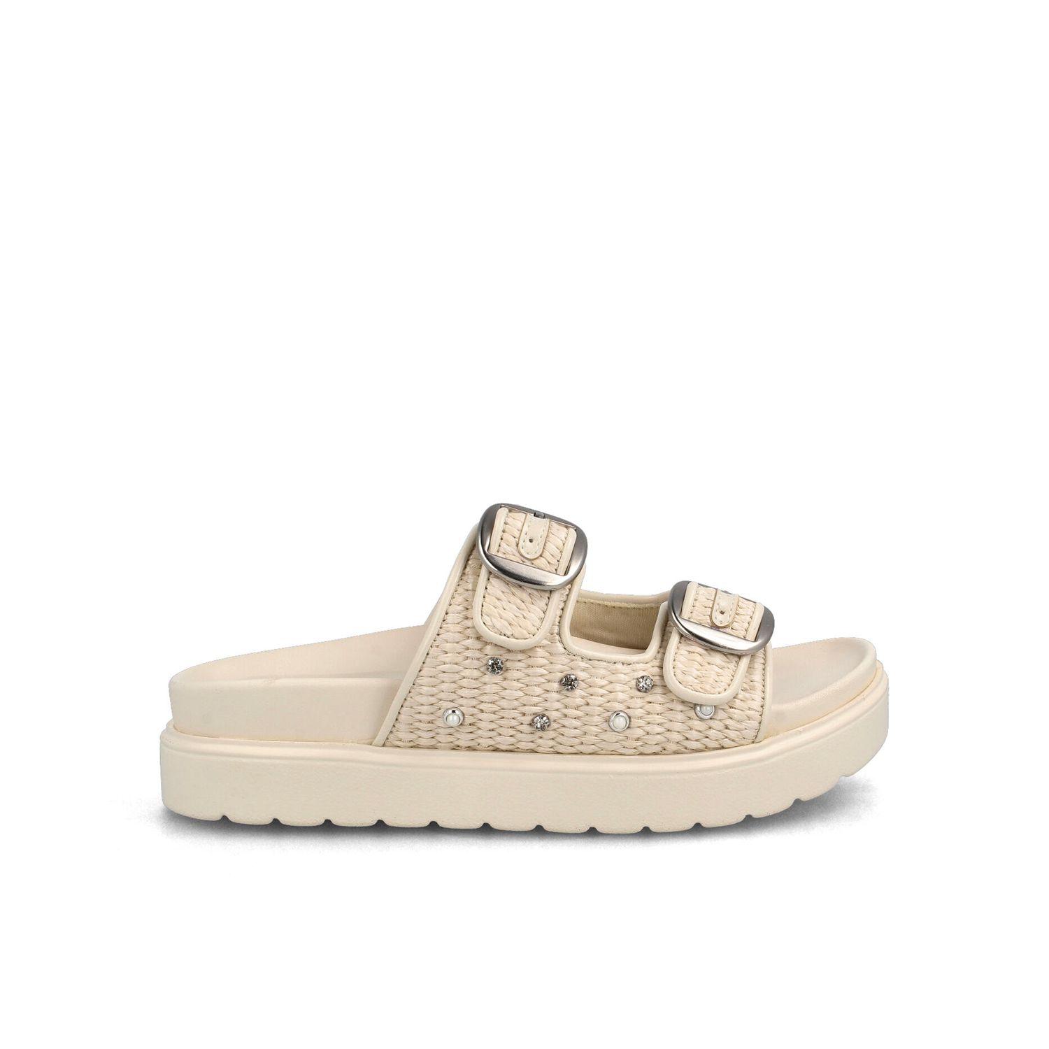 Sandalia Mujer Bata Barack Blanco-0