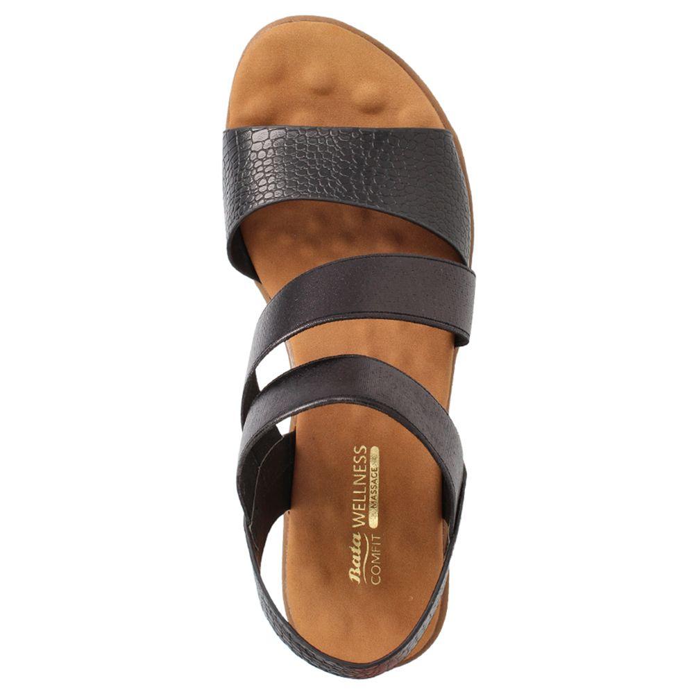 SANDALIA MUJER BATA COMFIT CERISE NEGRO-5