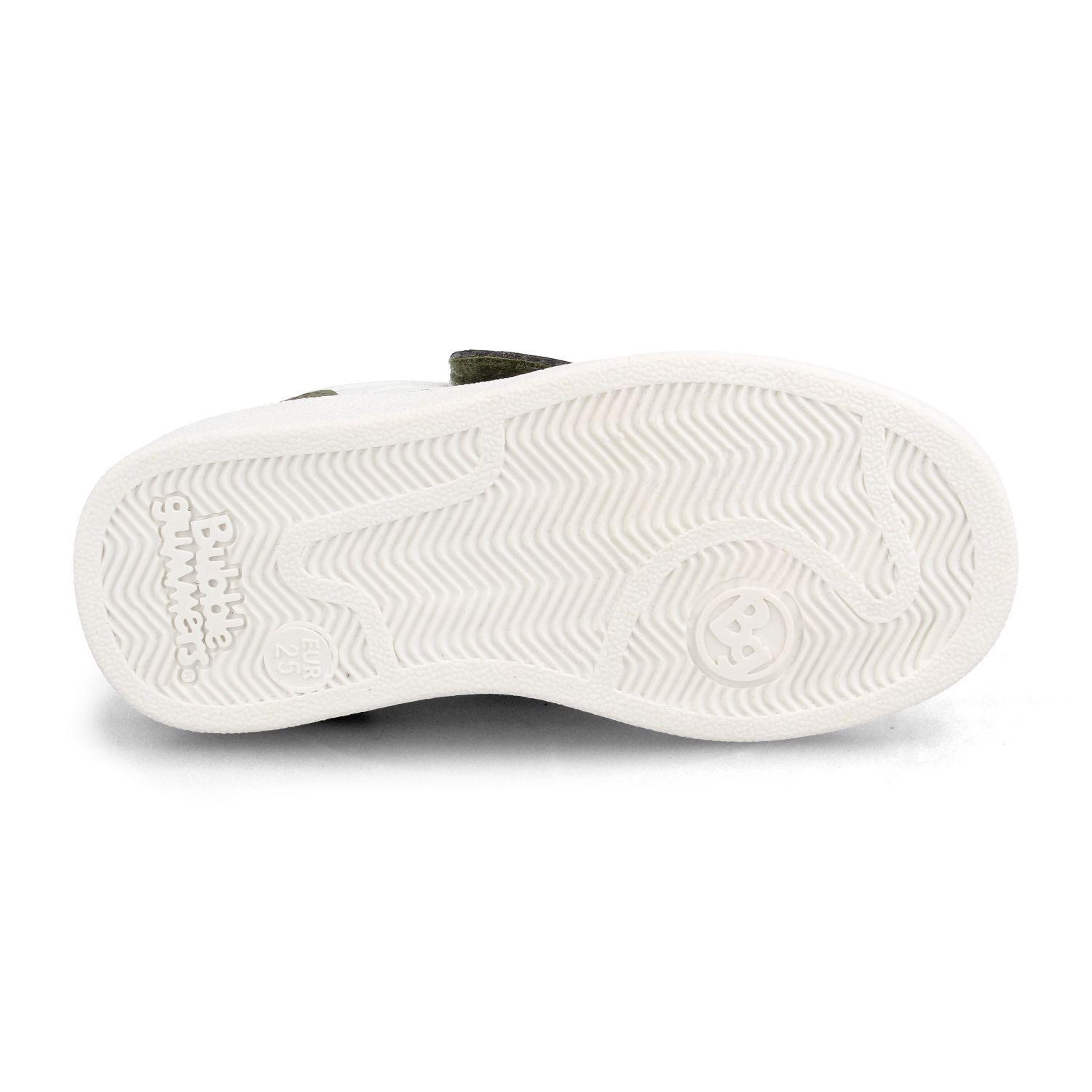 Zapatilla Niño Bubblegummers Clavel Blanco/Verde-4
