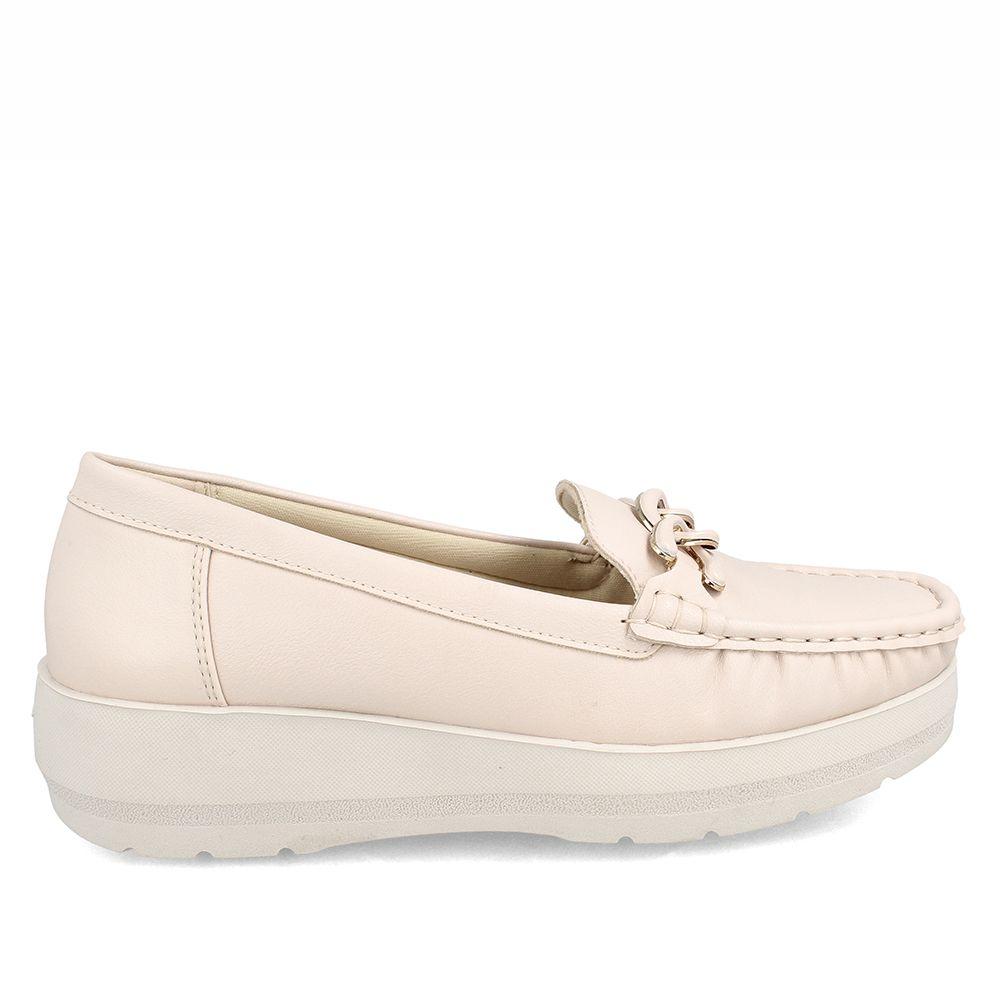 Mocasin Mujer Bata Mara Blanco-4