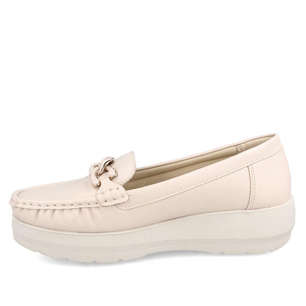 Mocasin Mujer Bata Mara Blanco-4
