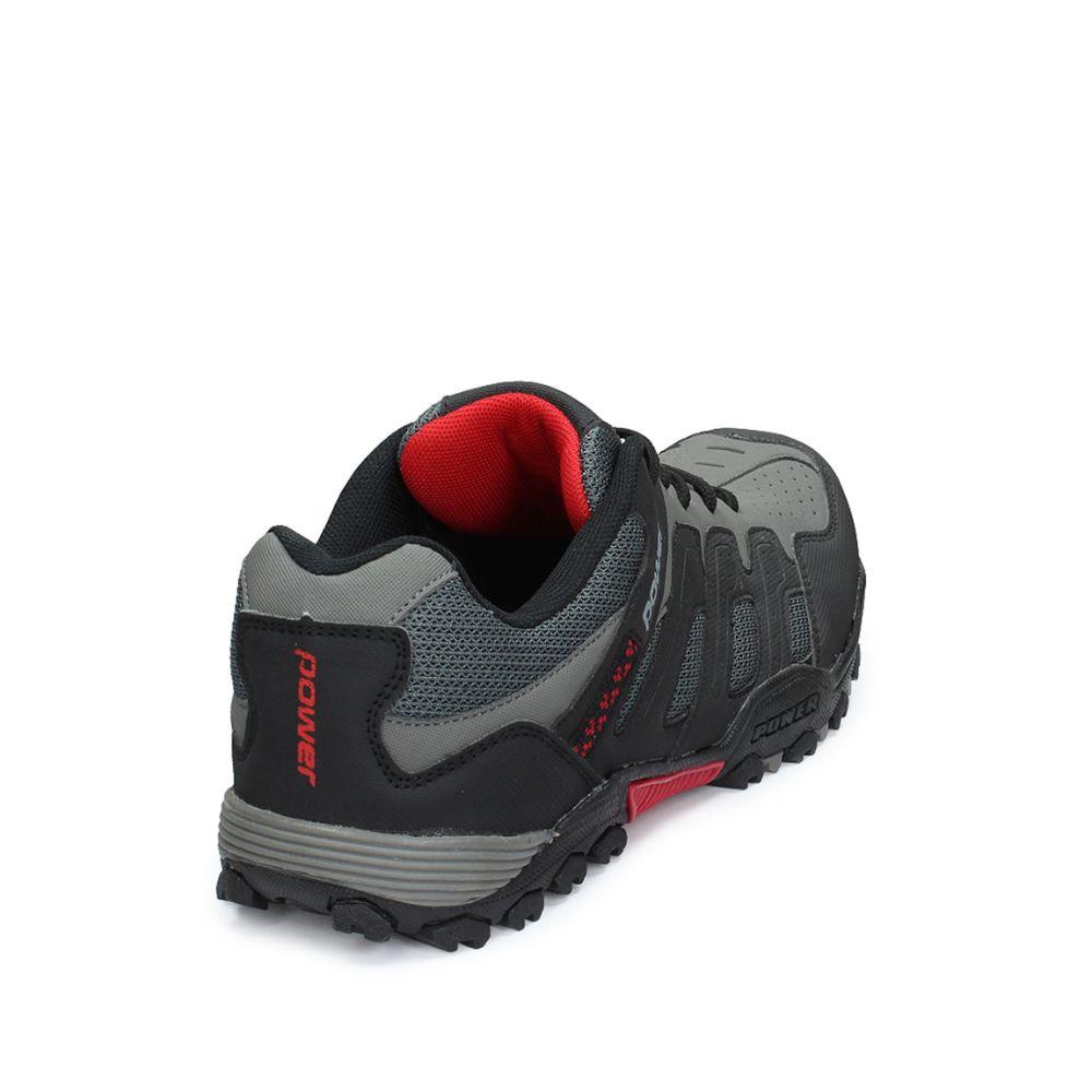 ZAPATILLA NIÑO POWER TREK TOR GRIS-4