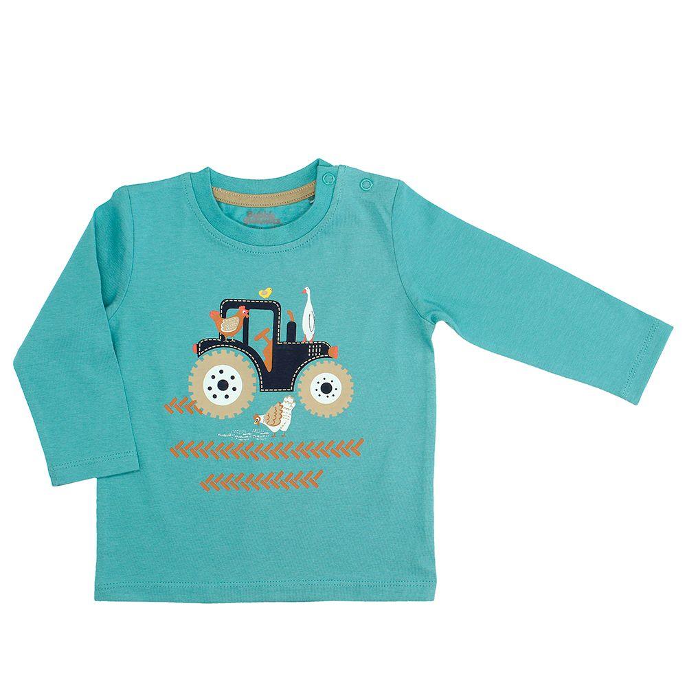 POLERA MANGA LARGA NIÑO BUBBLEGUMMERS LITTLE FARM CELESTE-0