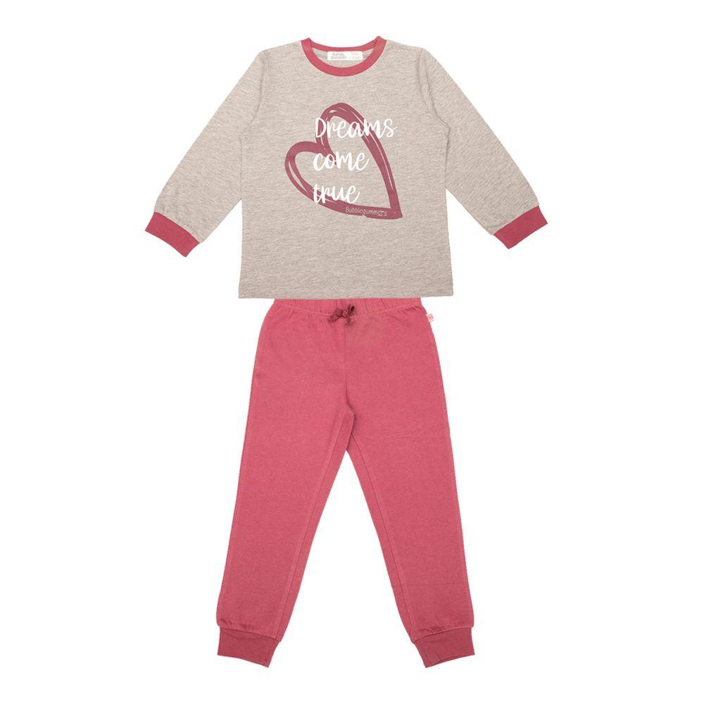 Pijama Niña Bubblegummers Alicia Coral-0