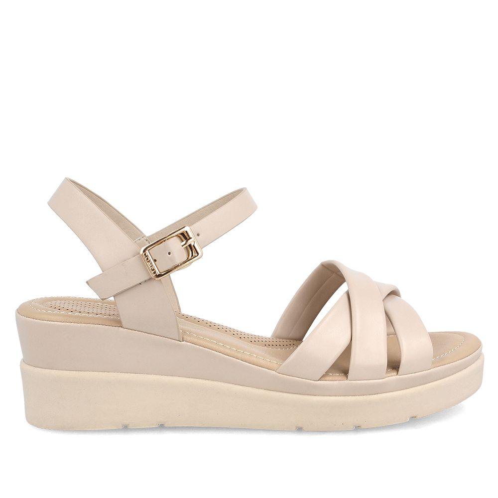 SANDALIA MUJER BATA COMFIT CIARNSA CREMA-0